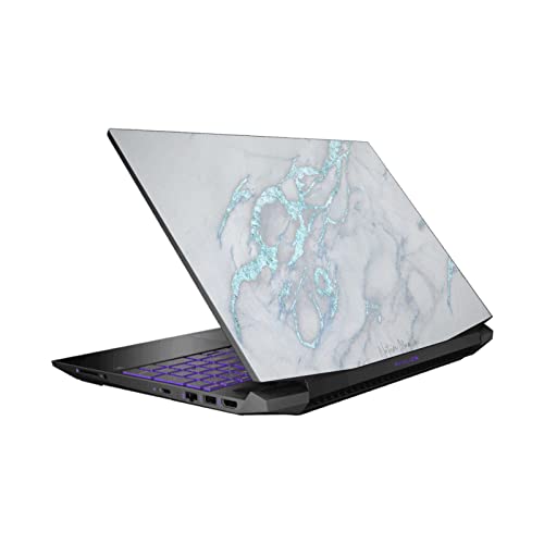 Sticker HP Pavilion 15-dk0047TX bleu marbre pour travailler avec style