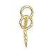 10k Yellow Gold Heart Key Break Apart Pendant Charm Necklace Fine Jewelry For Women Gifts For Her