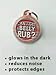 Pet ID Tag Silencer - Round - Glow in the Dark (SMALL 7/8")