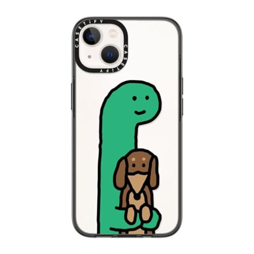 CASETiFY �R���p�N�g iPhone 14 �P�[�X [MIL�K�i���� (2x MIL-STD-810G)/1.2m����̗����e�X�g���N���A] - Hold Me - �u���b�N