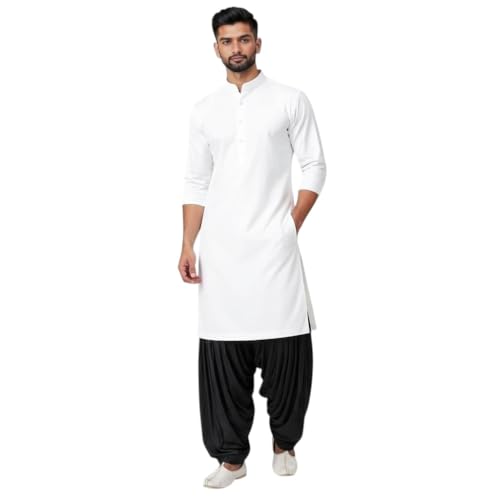 Image of Mens Pure Coton Kurta Dhoti Set | Traditional Ethnic Wear for Festive & Wedding Men's Cotton Kurta with Dhoti Set | Comfortable Ethnic Traditional Outfit Stylish Men's Cotton Kurta Dhoti Set.