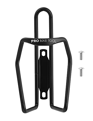 Pro Bike Tool Porte-Bouteille de vélo - Design Tubulaire Moderne - Noir Mat - Porte-Bouteille Solide - Idéal pour vélo de Route et VTT