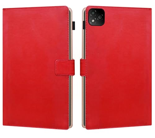 Image of TGK Flip Cover for Infinix XPAD LTE 11 inch Tablet Case with Stylus Holder (Red)