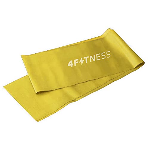 4Fitness Conjunto de faixas elásticas para exercícios de recuperação, fisioterapia, yoga, pilates, r