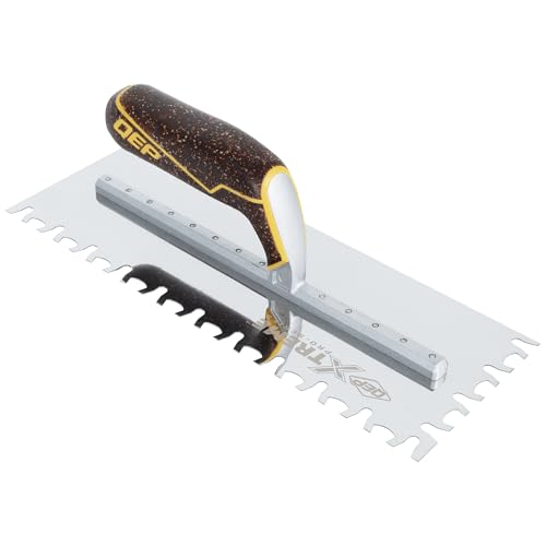 QEP Euro Notch Cork Handle XL Stainless Steel Trowel by QEP - Used condition - US$16.22