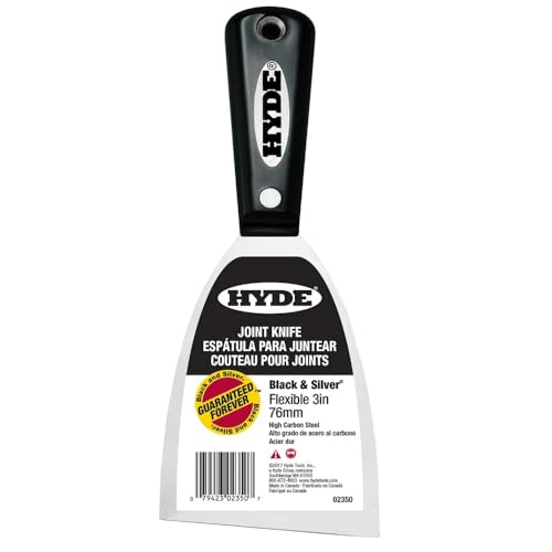HYDE, Size, No Color 02350 Black & Silver 3 in. W Carbon Steel Chiseled-Edge Paint Scraper