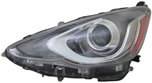 CarLights360: For Toyota Prius C Headlight Assembly 2015 2016 2017 Driver Side LED w/Bulbs DOT Certified For TO2502236