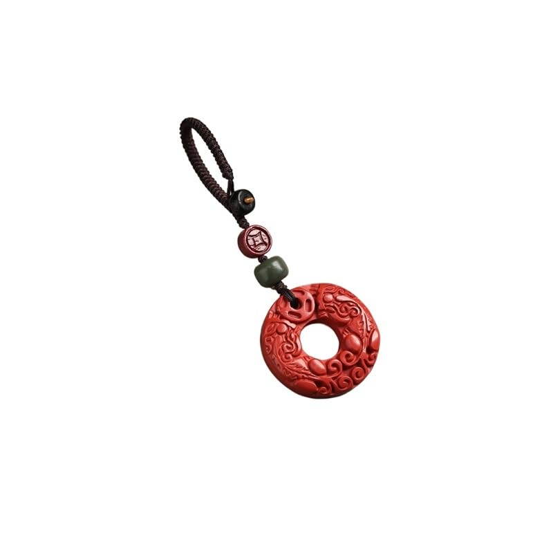 Porte-clés Cinnabar Pixiu évite de perdre vos clés de voiture avec sa boucle rouge