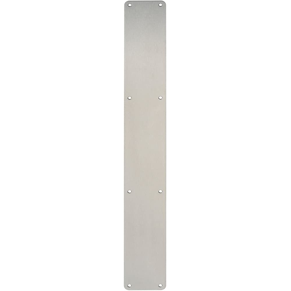 Loops Satin Stainless Steel Plain Door Finger Plate - 650 X 75Mm - Push Plate | Protective Door Push Plate - Commercial Door Finger Plate - Plain/Push/Pull Engraved Options