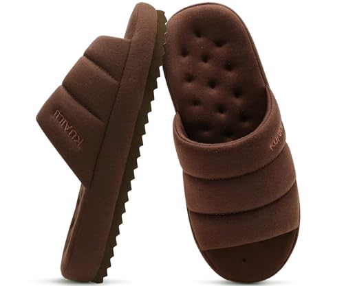 Image of KuaiLu Cozy Memory Foam Slippers For Men - All-Season Warm House Shoes