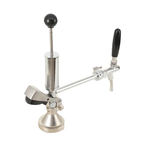 TABODD 4-Zoll-Bierfass-Partypumpe Edelstahl, Picknick-Bierspenderpumpe Bierzapfhahn Partypumpe Fass-Handpumpe mit Bierhahn für Selbstgebraute Picknick-Partys, Hochzeitsveranstaltungen