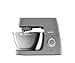 Kenwood Chef Elite KVC5320S Küchenmaschine, 4,6 l Edelstahl Rührschüssel, Interlock-Sicherheitssystem, Metallgehäuse, 1200 Watt, inkl. 3-Teiligem Patisserie-Set und Glas-Mixaufsatz, Silber