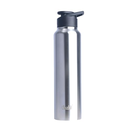 Image of Clazkit Amaze Stainless Steel Water Bottle 1 Litre, Leakproof BPA Free Steel Bottle for Gym, Office & School, Rust Free Durable Drinking Bottle, Fridge Safe, ISI Certified, Sporty Cap