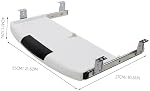 Desk Keyboard Tray Plastic Keyboard Shelf with Convenient Sliding Pull Out Function
