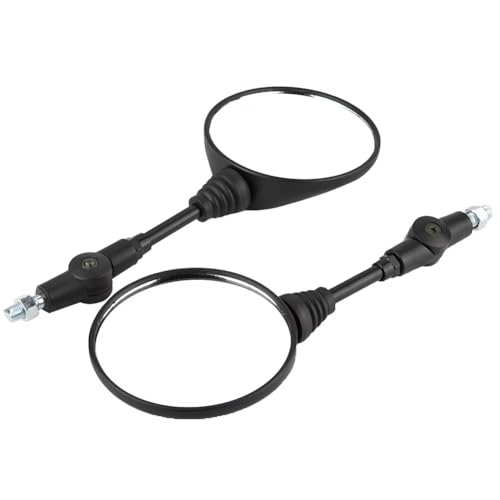 Espejos moto laterales rotación ajustable y diseño plegable antiimpactos