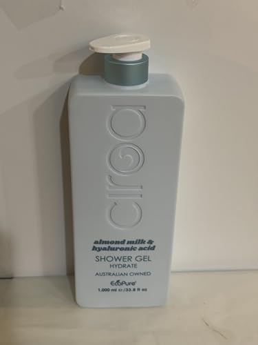 Hydrating Shower Gel with Almond Milk and Hyaluronic Acid, Moisturizing Body Wash, 33.8 Fluid Ounces, Australian Made