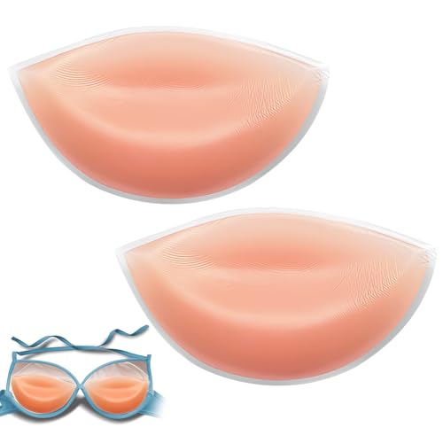 Ohling 1 paio di inserti in silicone per reggiseno, filetto di pollo, Giallo, Taglia unica