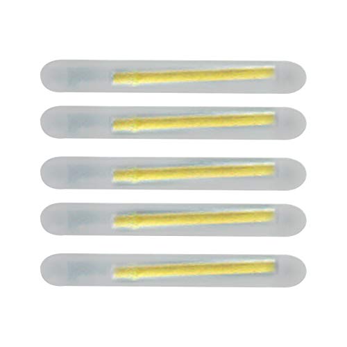 Bastão de pesca, 5 peças de vara de brilho profissional resistente ao desgaste, luz verde flutuante