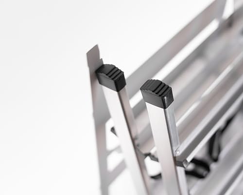 Drabest Aluminium Trittleiter Leiter beidseitig begehbar, 2x3 Stufen, 125kg