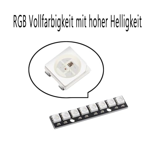 10 pcs 8 Bits WS2812 RGB LED Modul,Eingebaute Treiber für Arduino Raspberry Pi ESP32