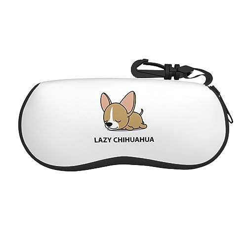 レイジー チワワ 眼鏡ケース おしゃれ メガネケース 擦り傷防止 コンパクト 軽量 かわいい メガネ収納ケース 男女兼用 アニメ グッズ キャラクター 人気 プレゼント