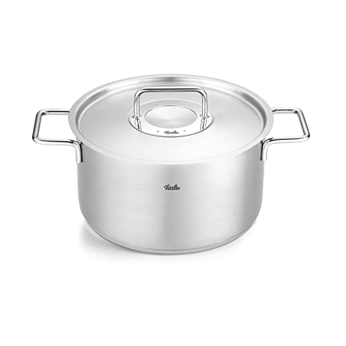 Fissler Collection Pure Faitout En Acier Inoxydable (24 cm, 5,7 l) Avec Couvercle Métallique Et...