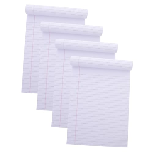 Cahier de prise de notes A4 NUOBESTY avec 4 blocs-notes lignés pour bureau