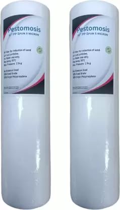 Vaspure 2 Pcs Pestomosis Prefilter PP Spun Solid Wate Filter Cartridge for Domestic RO Water Purifiers Solid Sediment Cartridge - Remove Impurities(5, Pack of 1)-image-13