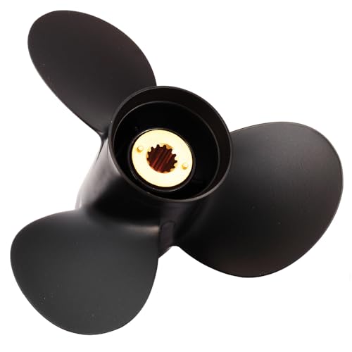 Rareelectrical New Aluminum Propeller Compatible with Mercury 2 Stroke 13 Spline 60 25-75 Hp for Years 1978-2005 by Part Number 1311-118-11 48-61814A1 Diameter 11.8 Pitch 11 Spline 13 Blades 3 Right