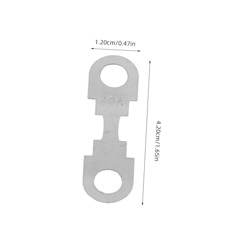 Kit de reemplazo de fusibles planos metálicos para automóvil Kichvoe, 30 piezas, tono plateado, aleación de zinc, diseño compacto e instalación fácil para modelos de auto y vehículo miniatura 2