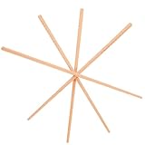 JECOMPRIS Extended Wooden Chopsticks 13 Inch for Cooking and Frying Noodles with Sturdy Flatware Design for