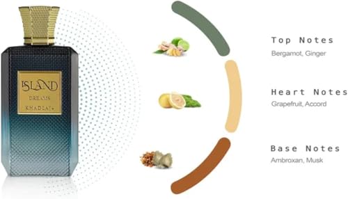 KHADLAJ ISLAND Parfum Spray for 100ml (Citrus, Spicy, Vanilla)