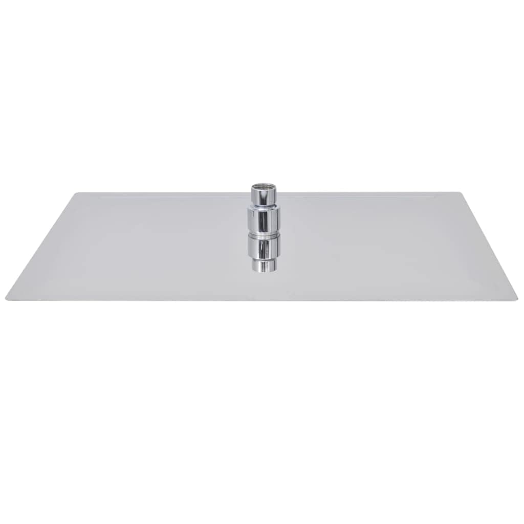 Cabezal de ducha efecto lluvia 2 pzs, LAPOOH Rociador Ducha, Ducha Lluvia, Alcachofa Ducha, Duchas De Baño Alcachofa Lluvia, Recambios Columna Ducha, acero inoxidable 30x40 cm