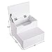 SONGMICS 2 Step Stool for Kids, Toddlers, Wooden Bed Steps with Storage for Toys or Supplies, Dual Height, for Bathroom, Kitchen, White, ULKF07IV