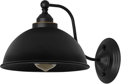 LEDSone Applique Murale Industrielle Vintage Rétro Abat-jour en Fer E27 Plafonnier Lampe Murale...