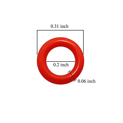 Threebulls 120Pcs Rubber O-Ring Switch Dampeners Keycap Red For Cherry Mx Key Switch Keyboards Dampers #TOP1