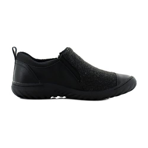 Image of JBU Women's Elodie Comfortable Casual Flexible Arch Support APMA Accepted Side-Zip Walking Flat