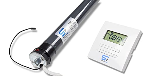 SCHARTEC Set completo per motore per tapparelle, con timer e timer, per tapparelle (tubo F 20-60 con Time F)