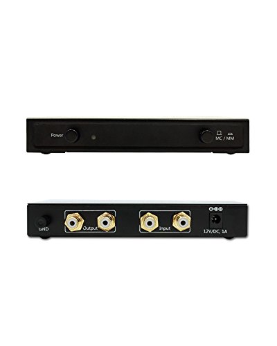 Xtrempro Phono Equalizer Pre-Amplifier Audio Turntable Aluminium Panel - Black (65001) #TOP2