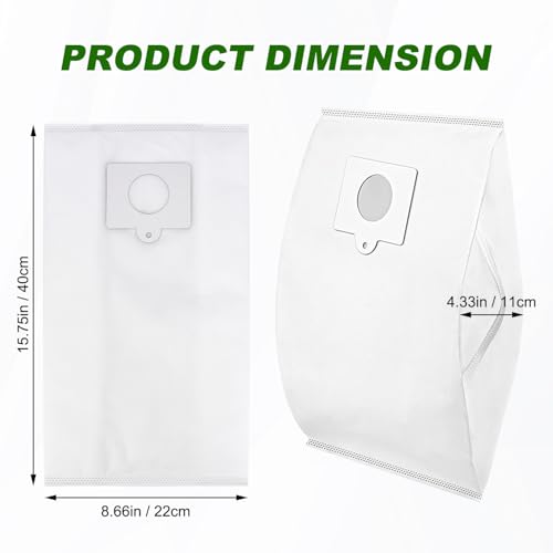 Image of 53292 Vacuum Bags for Kenmore 53292 Canister Vacuum 81214, 81414, 81714, 21814, BC2005, BC3005, 81615, BC7005, 200 /400 /600 /700 /800 Series Type Q /C HEPA Vacuum Bags, 12 Pack