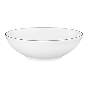Seltmann Weiden Lido Dessertschale Weiß Schwarz 23,2cm