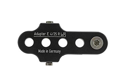 Kurbelarmverkürzer FA E 4/25 Rechts extra breit für E-Bikes und Pedelecs bei Knie-Behinderung, Farbe:Schwarz