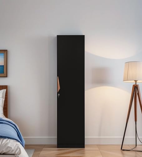 Image of Mintwud Pepperfry Engineered Wood Wardrobe with Doors Storage | Wooden Almirah Cupboard for Clothes Storage Organizer for Living Room Home Bedroom Furniture (Wenge Finish)