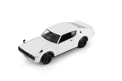 Modelo a escala 1:24 Skyline 2000 GT-R KPGC110 blanco miniatura 2