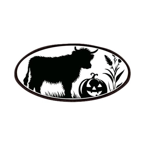 CafePress Highland Cow With Pumpkin 4