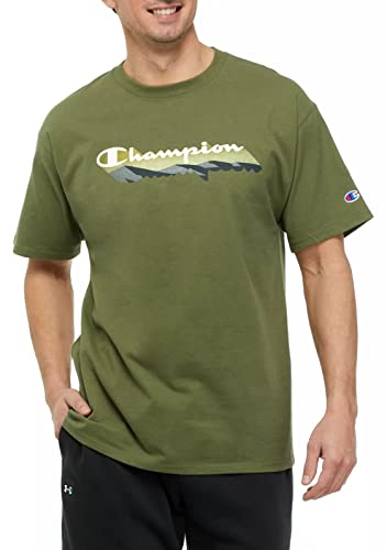 T-shirt Champion olive petite taille réglant le problème de coupe des hauts S