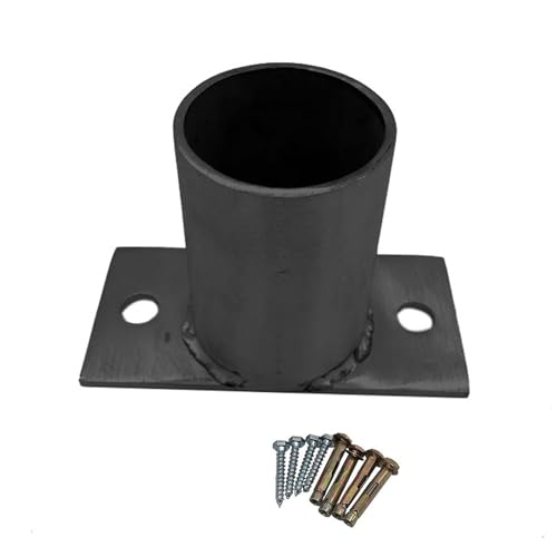 Base di supporto circolare per cartelli, cassette postali, cemento e ponte, piastra rotonda resistente per un'installazione sicura (confezione da 6)