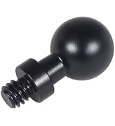 17mm ボールヘッド ボールヘッドマウントアダプター 機器拡張 撮影機材 自撮り 1/4ネジ (1/4オス)