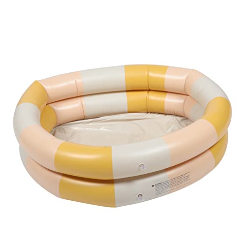 TOYANDONA Inflatable Bath Pool for Swim Pool Reusable Summer Fun for Outdoor and Indoor Use for Parties Vintage Stripe Design