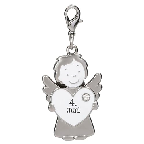 Porte-clés ange gardien avec cœur en métal pendentif porte-bonheur famille amis